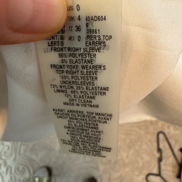 Elie Tahari Cream, Brown and Auburn Abstract Midi Dress. Size XS. - Picture 7 of 8